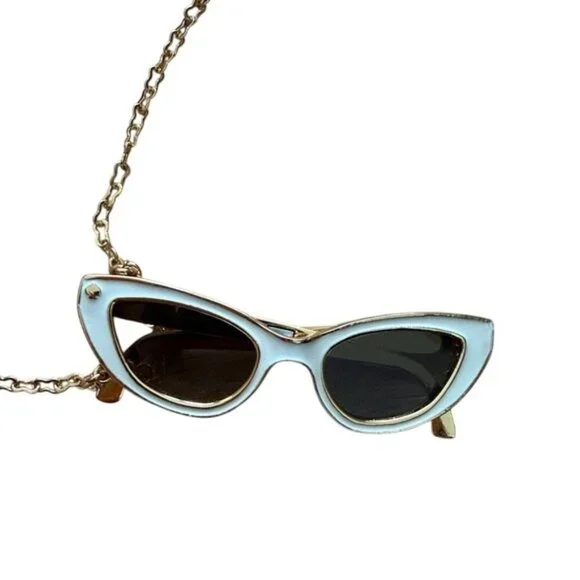 Kate Spade Gold and White Sunglasses Necklace - Picture 3 of 5
